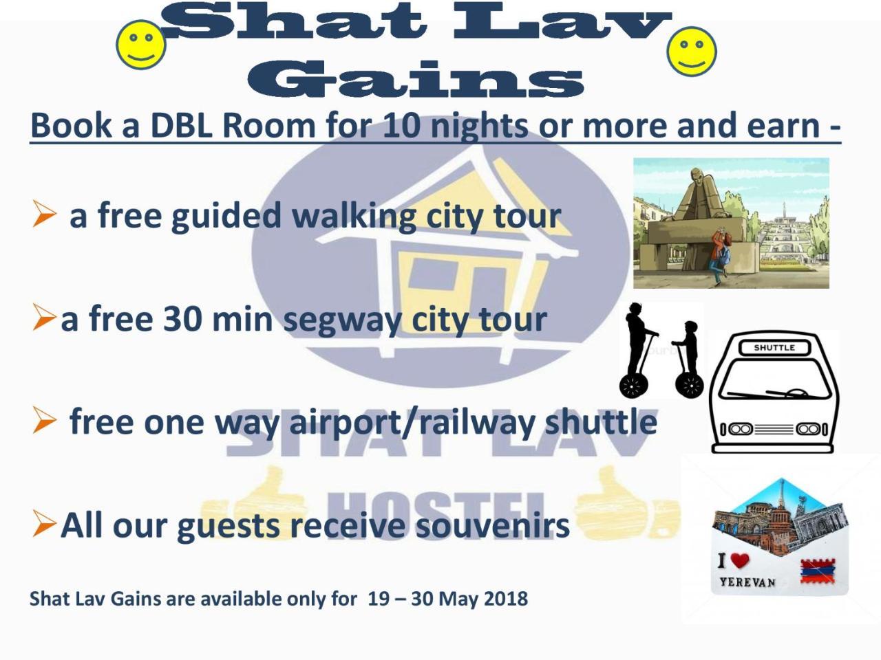 Shat Lav Hostel Yerevan Exterior photo